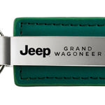 Jeep Grand Wagoneer Leather Key Fob - Green