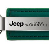 Jeep Grand Wagoneer Leather Key Fob - Green