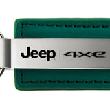 Jeep 4xe Leather Key Fob - Green