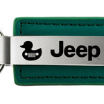 Jeep Duck Leather Key Fob - Green