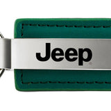 Jeep Leather Key Fob - Green