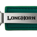 Ram Longhorn Leather Key Fob - Green