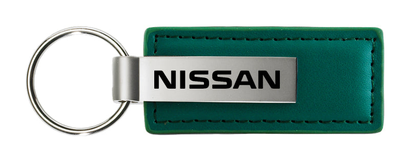 Nissan Leather Key Fob - Green