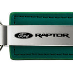 Ford Raptor Leather Key Fob - Green