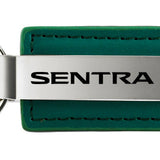 Nissan Sentra Leather Key Fob - Green