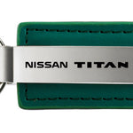 Nissan Titan Leather Key Fob - Green