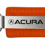 Acura Leather Key Fob - Orange