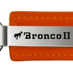 Ford Bronco II Leather Key Fob - Orange