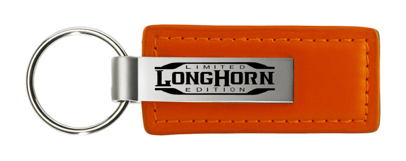 Ram Longhorn Limited Edition Leather Key Fob - Orange