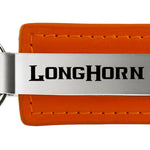 Ram Longhorn Leather Key Fob - Orange