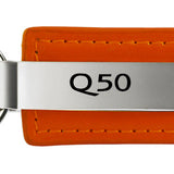 Infiniti Q50 Leather Key Fob - Orange