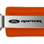 Ford Raptor Leather Key Fob - Orange