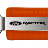 Ford Raptor Leather Key Fob - Orange