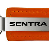 Nissan Sentra Leather Key Fob - Orange