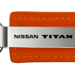 Nissan Titan Leather Key Fob - Orange