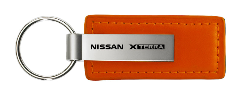 Nissan Xterra Leather Key Fob - Orange
