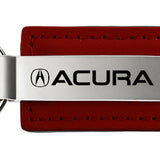 Acura Leather Key Fob - Burgundy