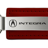 Acura Integra Leather Key Fob - Burgundy