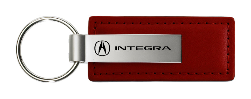 Acura Integra Leather Key Fob - Burgundy