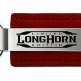 Ram Longhorn Limited Edition Leather Key Fob - Burgundy