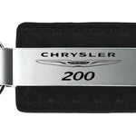 Chrysler 200 Carbon Fiber Leather Key Fob - Black