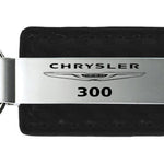 Chrysler 300 Carbon Fiber Leather Key Fob - Black