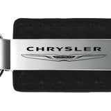 Chrysler Carbon Fiber Leather Key Fob - Black