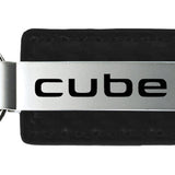 Nissan Cube Carbon Fiber Leather Key Fob - Black