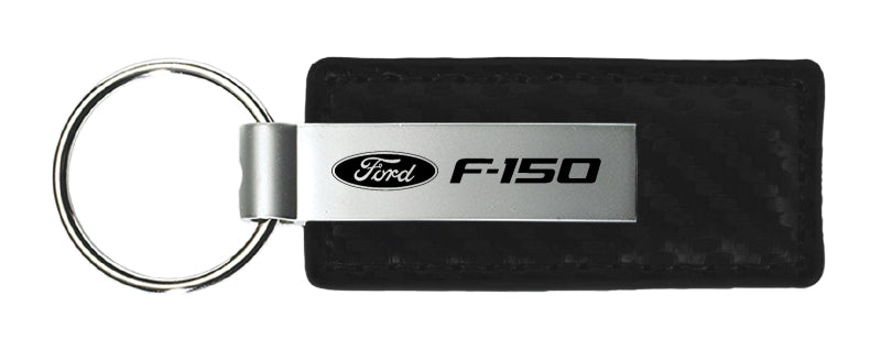 Ford F-150 Carbon Fiber Leather Key Fob - Black