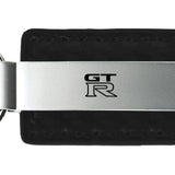 Nissan GTR Carbon Fiber Leather Key Fob - Black