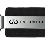 Infiniti Carbon Fiber Leather Key Fob - Black