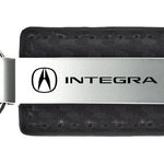 Acura Integra Carbon Fiber Leather Key Fob - Black