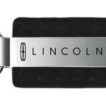 Lincoln Carbon Fiber Leather Key Fob - Black