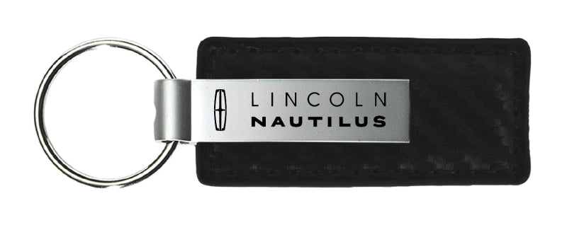 Lincoln Nautilus Carbon Fiber Leather Key Fob - Black