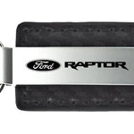 Ford Raptor Carbon Fiber Leather Key Fob - Black