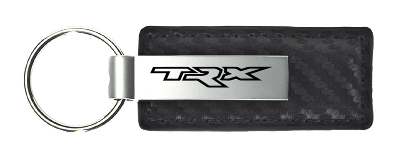 Ram TRX Carbon Fiber Leather Key Fob - Black