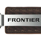 Nissan Frontier Carbon Fiber Leather Key Fob - Taupe