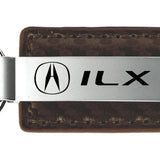 Acura ILX Carbon Fiber Leather Key Fob - Taupe