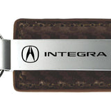 Acura Integra Carbon Fiber Leather Key Fob - Taupe