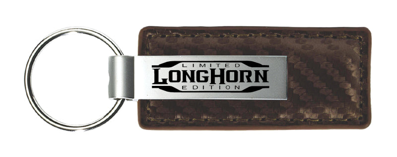 Ram Longhorn Limited Edition CF Leather Key Fob - Taupe