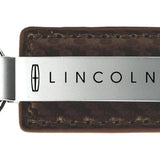 Lincoln Carbon Fiber Leather Key Fob - Taupe