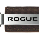 Nissan Rogue Carbon Fiber Leather Key Fob - Taupe