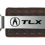 Acura TLX Carbon Fiber Leather Key Fob - Taupe