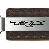 Ram TRX Carbon Fiber Leather Key Fob - Taupe