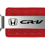 Honda CR-V Carbon Fiber Leather Key Fob - Red