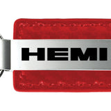 Mopar Hemi Carbon Fiber Leather Key Fob - Red