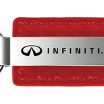 Infiniti Carbon Fiber Leather Key Fob - Red