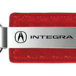 Acura Integra Carbon Fiber Leather Key Fob - Red