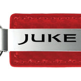 Nissan Juke Carbon Fiber Leather Key Fob - Red