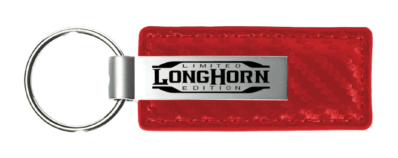 Ram Longhorn Limited Edition CF Leather Key Fob - Red